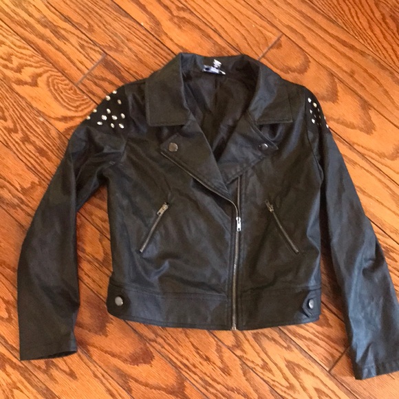 D Signed Other - Girls Faux Black Leather 7/8 Jacket by D Signed